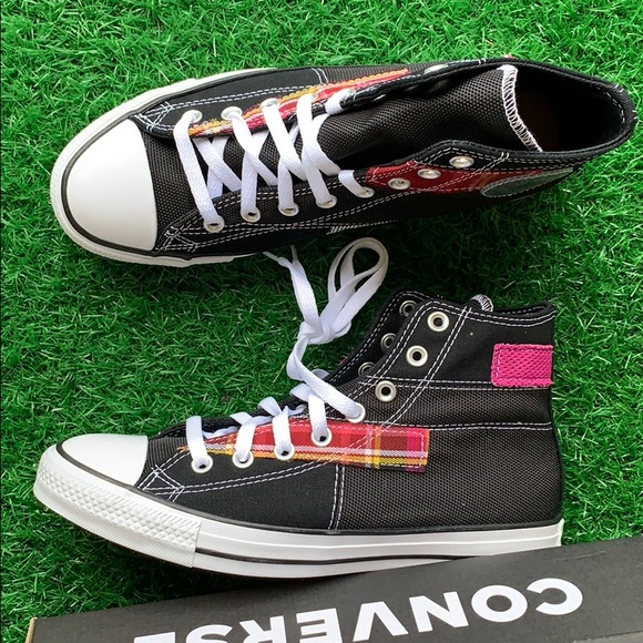 CONVERSE CTAS HI BLACK/WHITE/CACTUS MEN’S - Picture 14 of 16